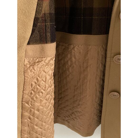 Charles Klein Camel Hair Wool Coat Jacket Size 16 Classic Tailored Outerwear - Picture 7 of 10